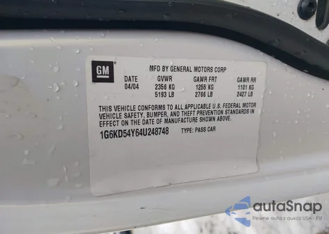 2004 Cadillac Deville Standard from USA, damaged, VIN 1G6KD54Y64U248748